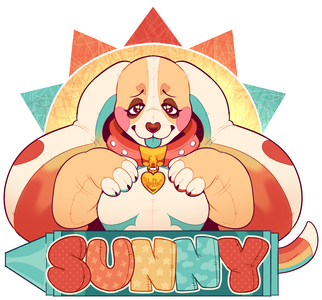 a &quot;badge style&quot; drawing, flat color.